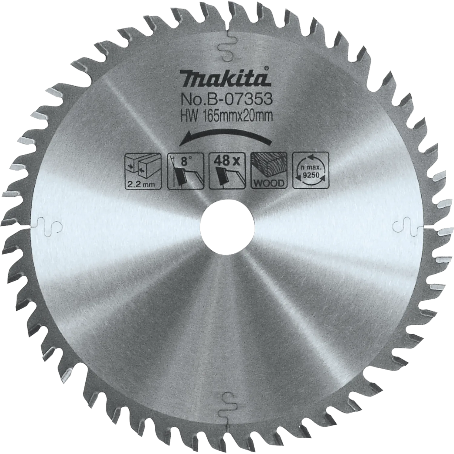 6‑1/2" 48T Carbide‑Tipped Plunge Saw Blade