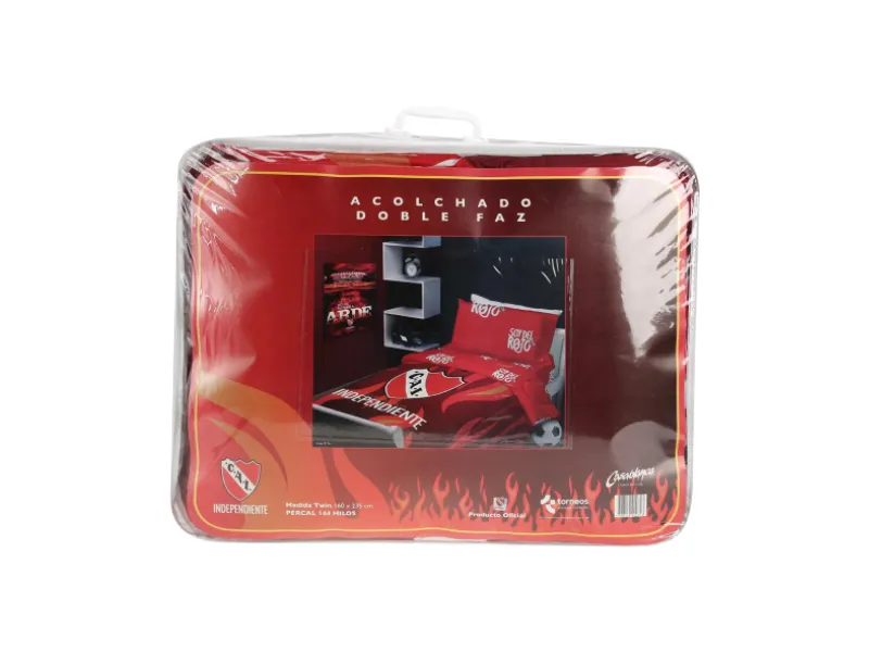 Acolchado oficial doble faz independiente 160x235