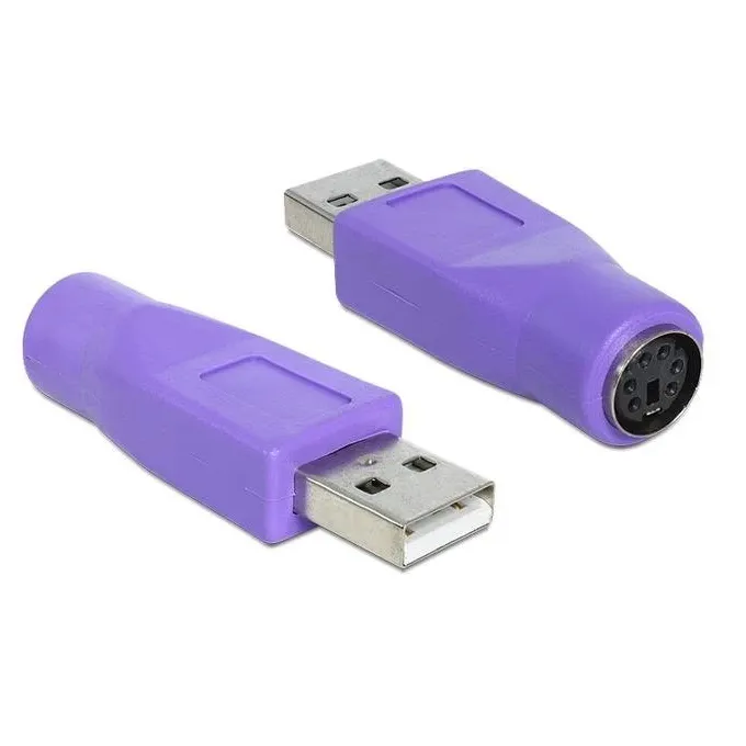 Adaptador PS2 A USB M/H  Morado