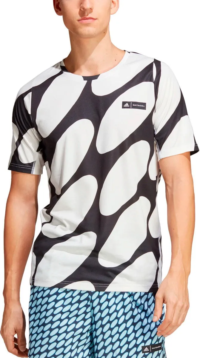 ADIDAS PERFORMANCE MARIMEKKO X RUN ICONS 3STRIPES TEE