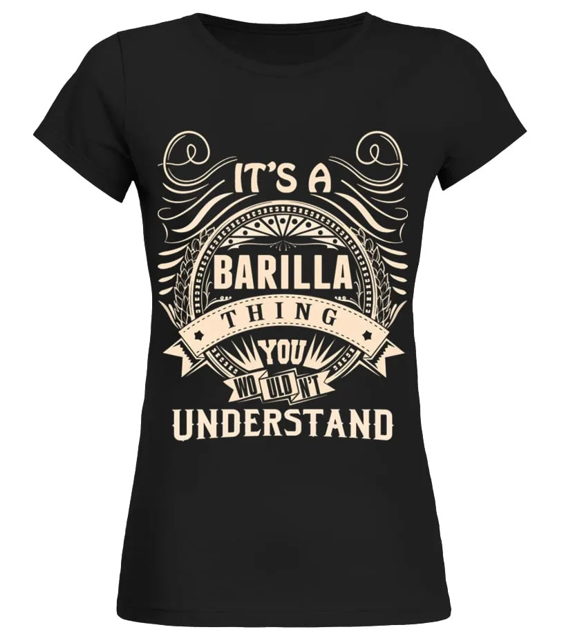 BARILLA shirt, BARILLA Name, BARILLA Tee, BARILLA Hoodie Camiseta cuello redondo Mujer