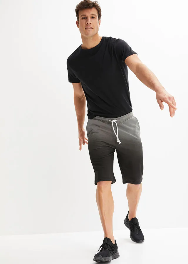 BERMUDAS DE CHáNDAL CON DEGRADADO DE COLOR GRIS HUMONEGRO