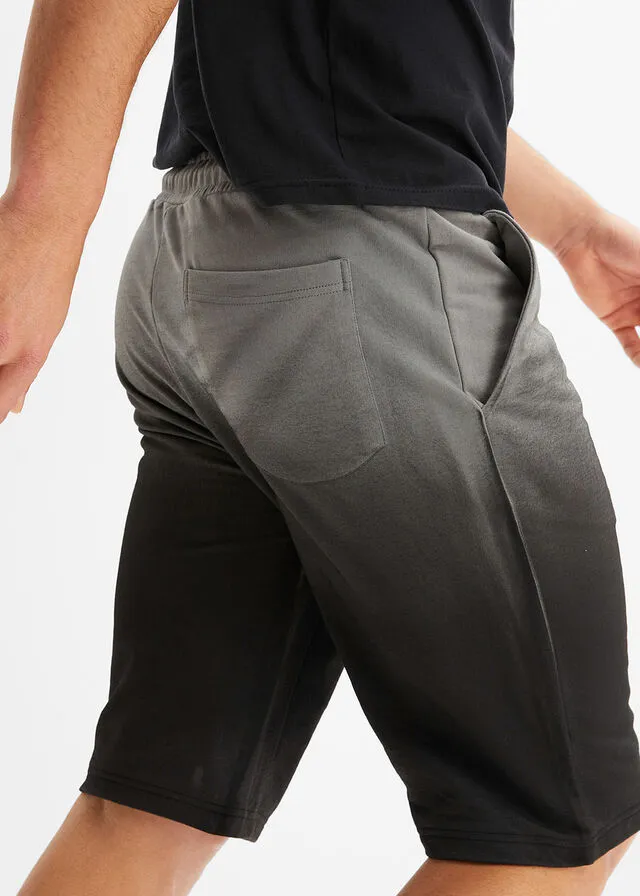 BERMUDAS DE CHáNDAL CON DEGRADADO DE COLOR GRIS HUMONEGRO