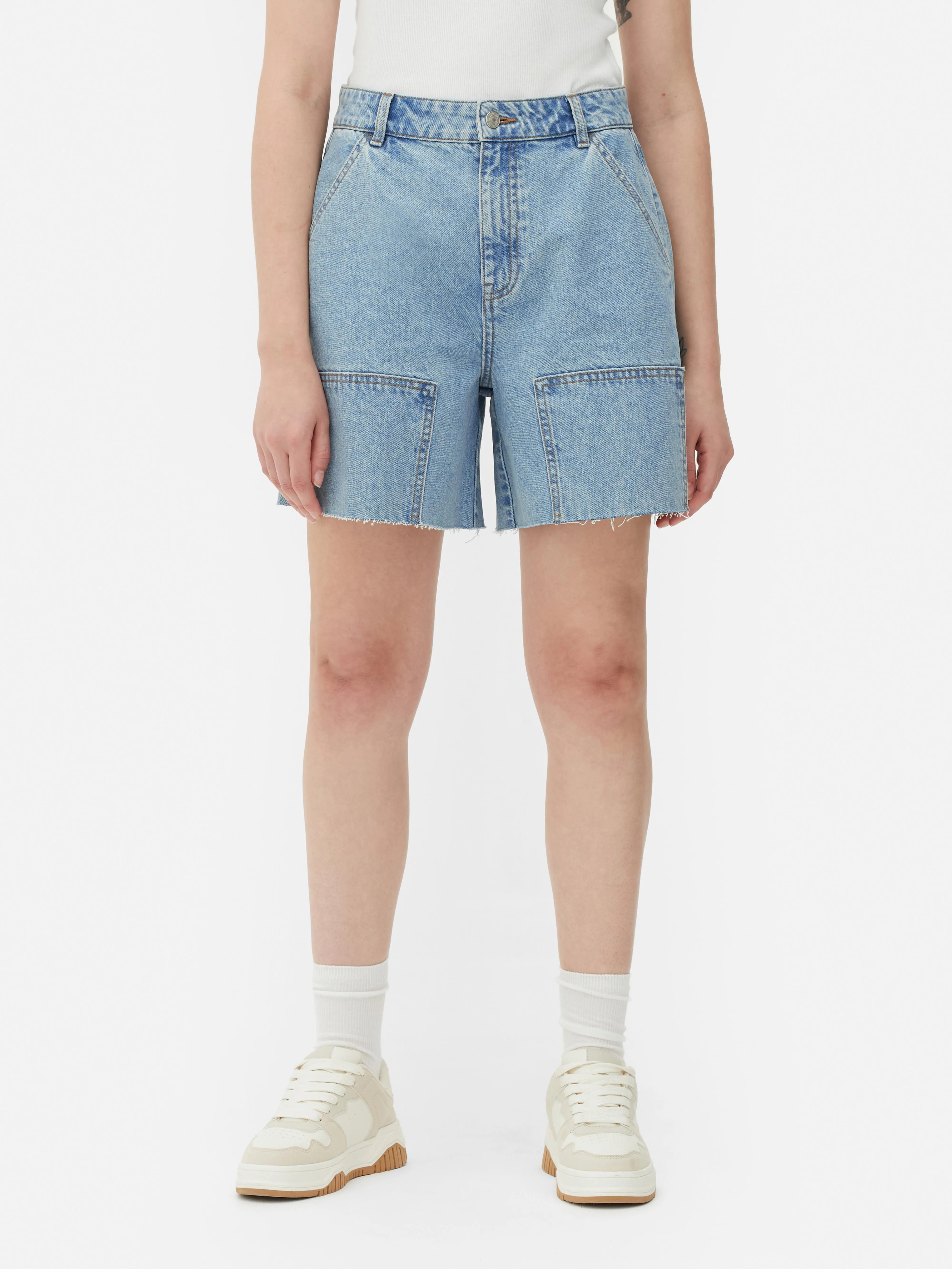 Bermudas vaqueras estilo carpintero