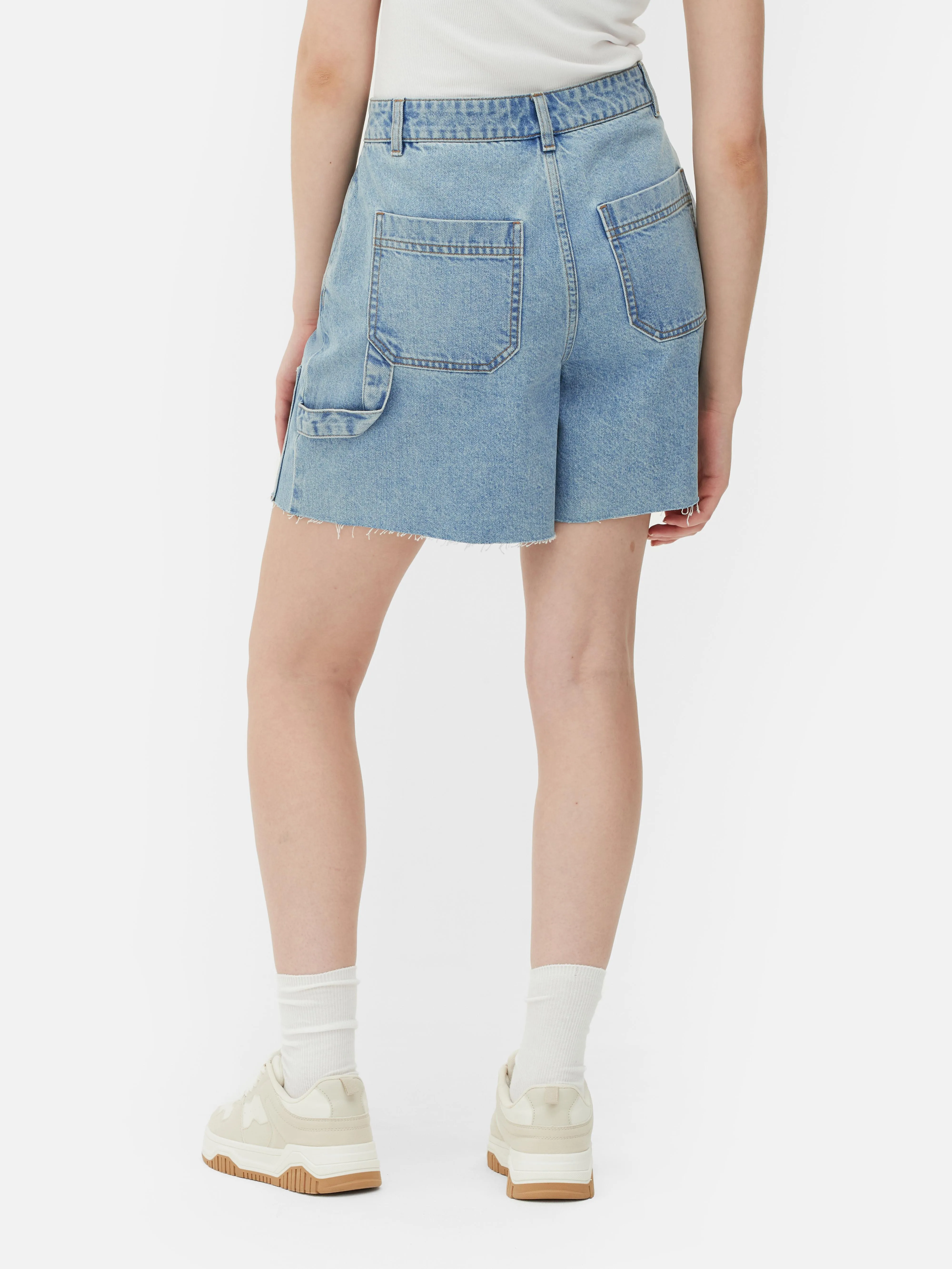 Bermudas vaqueras estilo carpintero