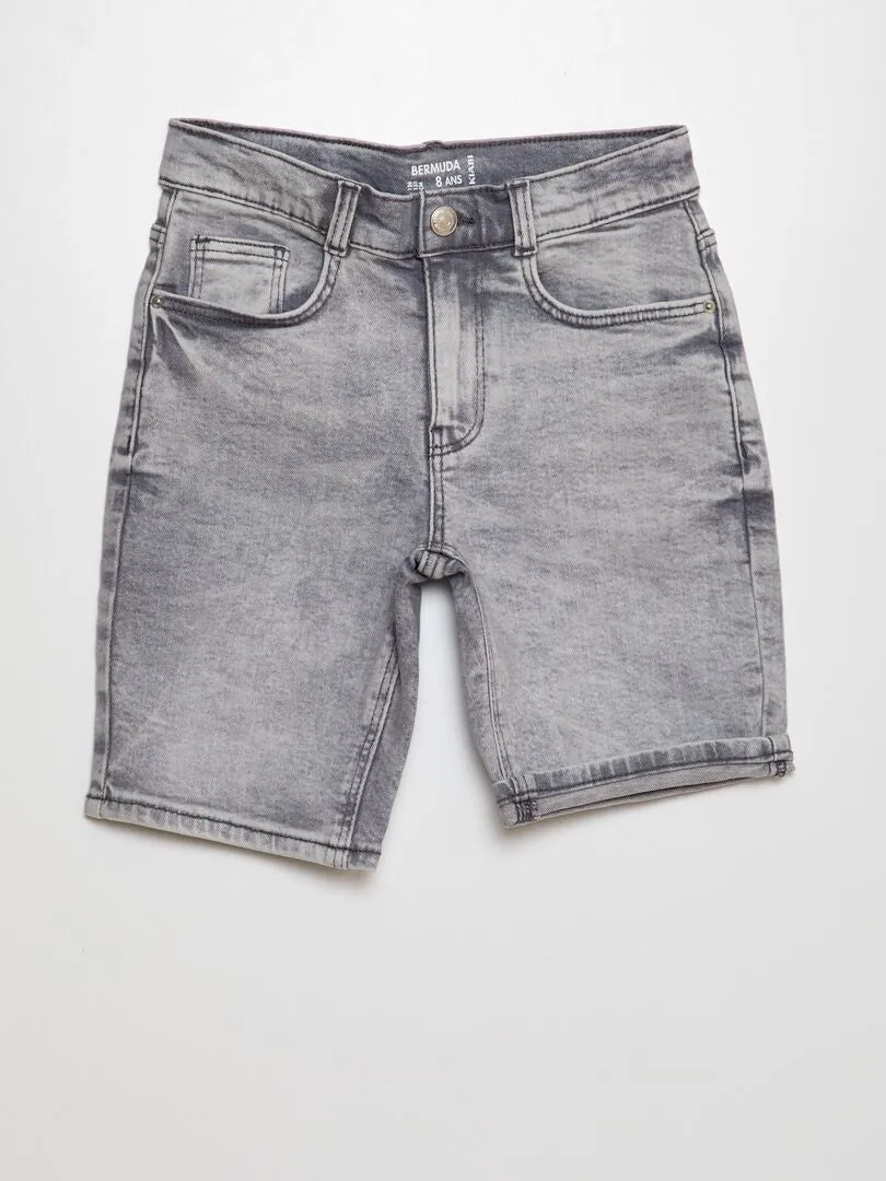 BERMUDAS VAQUERAS  GRIS