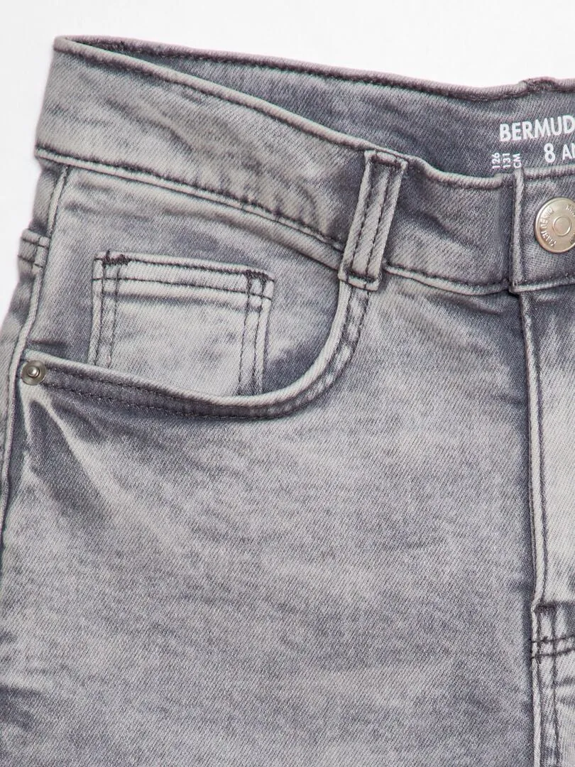 BERMUDAS VAQUERAS  GRIS