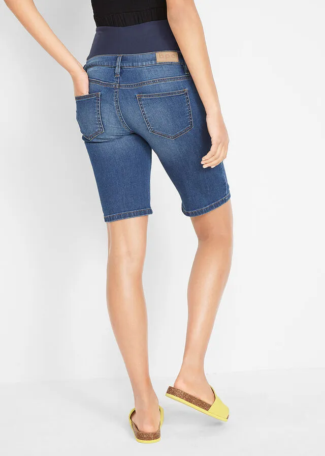 Bermudas vaqueras premamá Azul