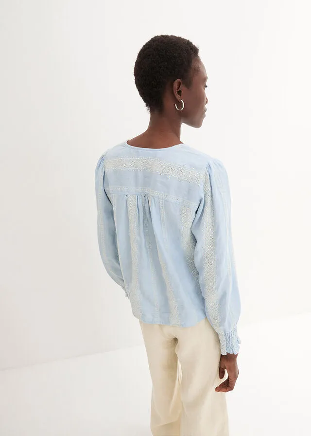 BLUSA AZUL NIEBLACRUDO