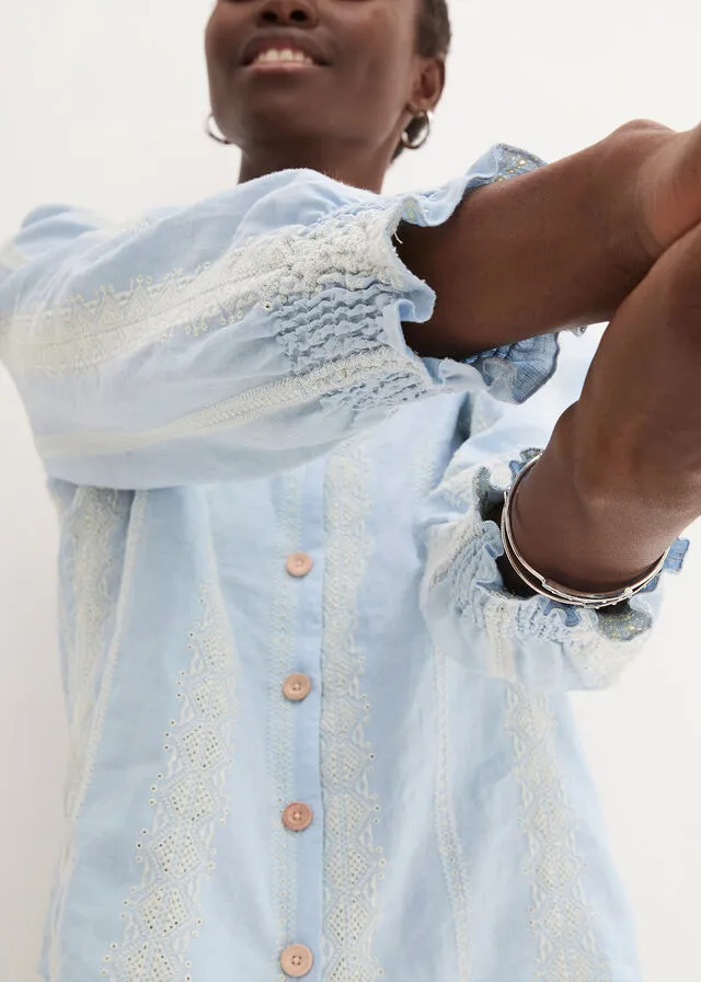 BLUSA AZUL NIEBLACRUDO