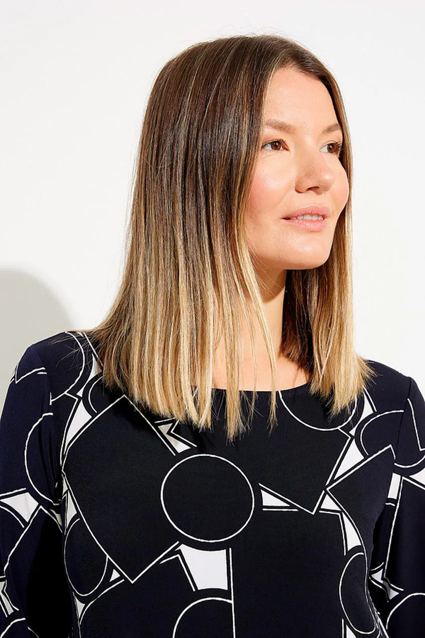 Blusa con Estampado Geométrico Joseph Ribkoff 231129