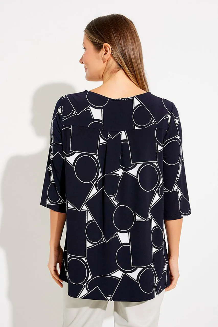 Blusa con Estampado Geométrico Joseph Ribkoff 231129