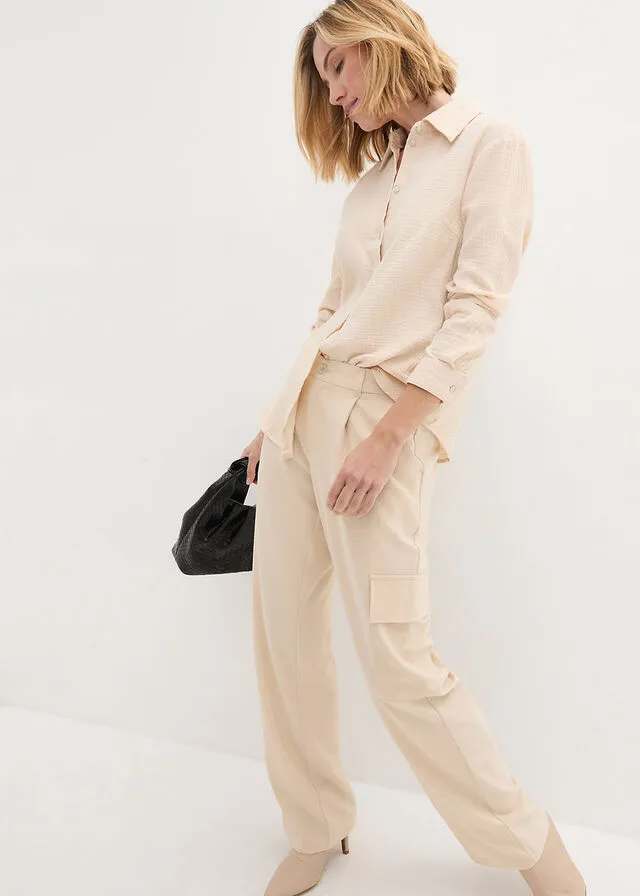 Blusa gris guijarro