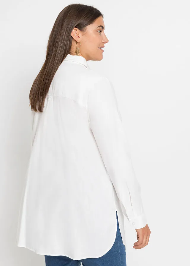 Blusa larga Blanco
