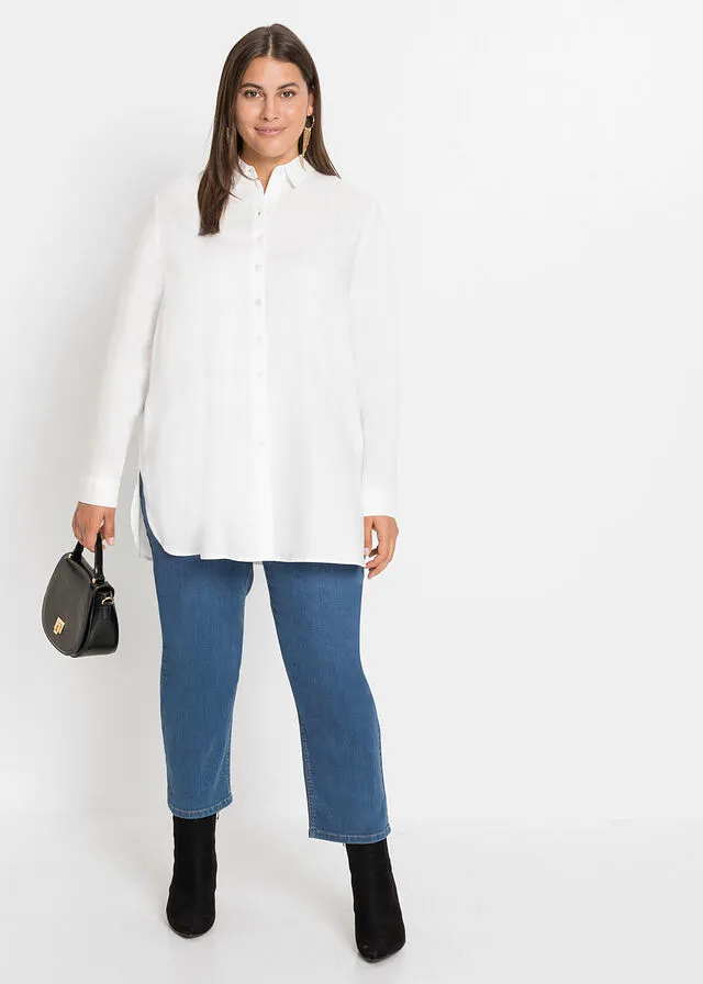 Blusa larga Blanco