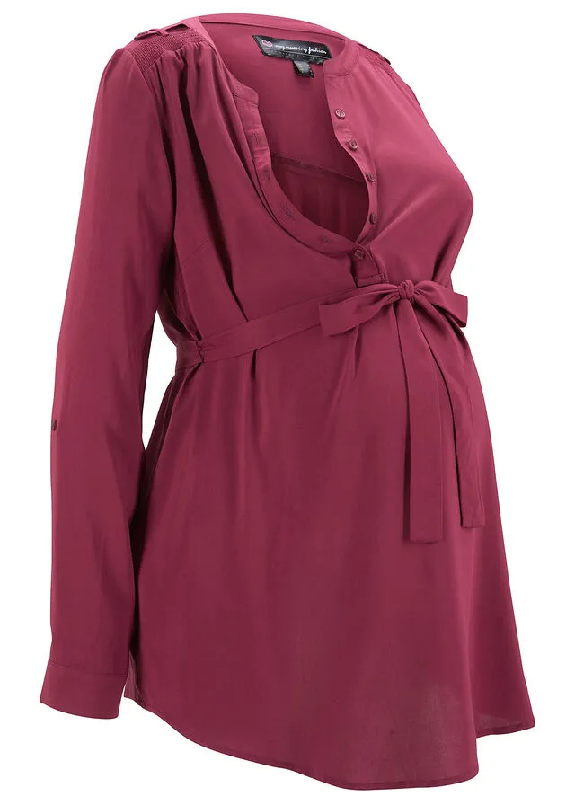 Blusa premamá Burdeos