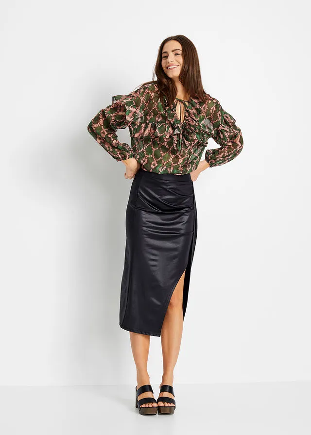 Blusa Verde estampado