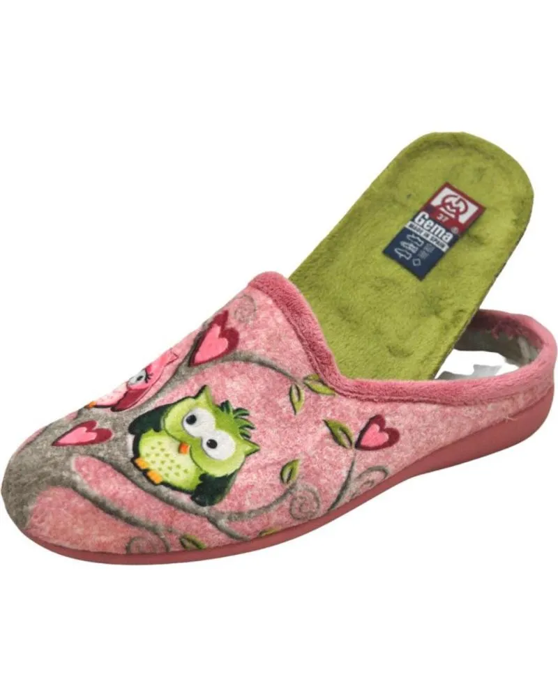 CALZADO DE CASA DE MUJER Y HOMBRE GEMA COMFORT GEMA CONFORT  ZAPATILLA PARA EL HOGAR PLANTILLAS EXTRAIBL MAQUILLAJE