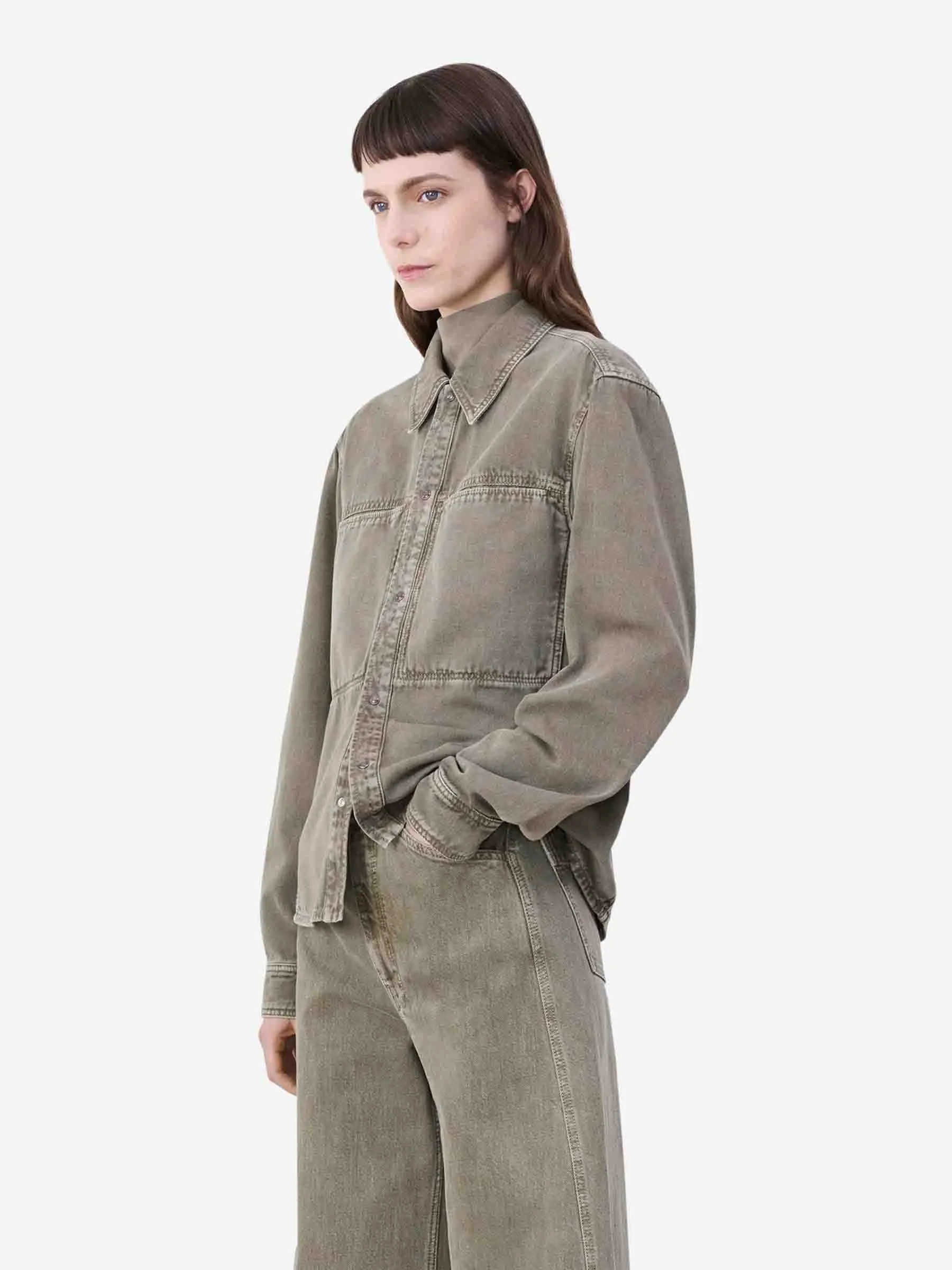 Camisa Denim Algodón