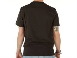 CAMISETA MANGA CORTA CHAMPION HOMBRE CUELLO REDONDO SATIN SCRIPT LOGO CREW NECK TSHIRT REF. 212946 NEGRA