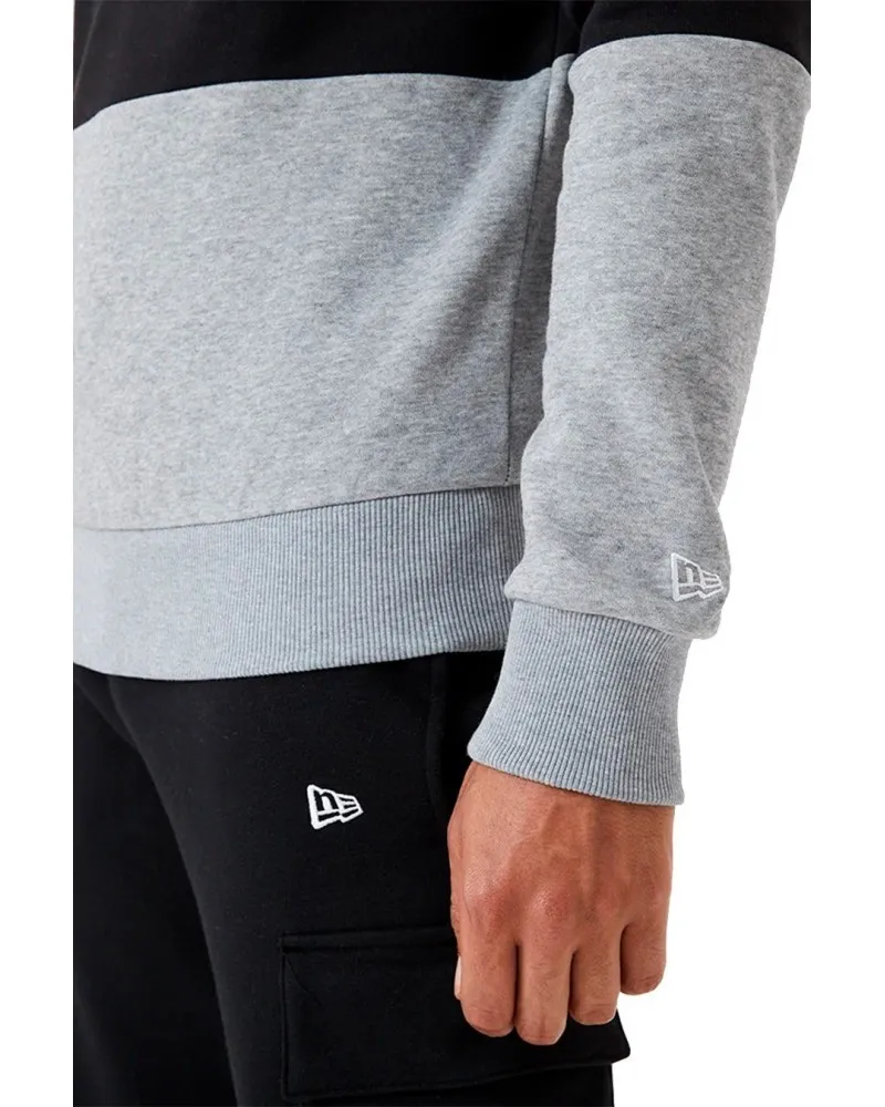 Camiseta new era negra raiders contrast panel hoddie lasrai