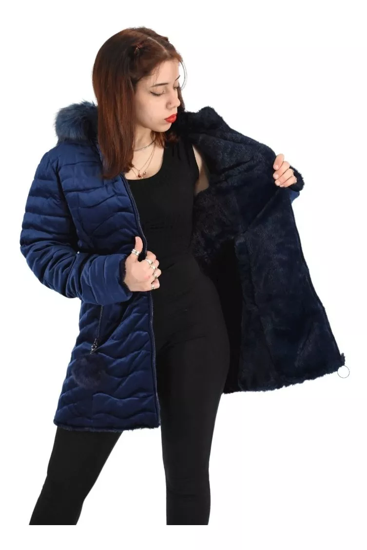 Campera Mujer Abrigada Reversible Importado Gran Oriente