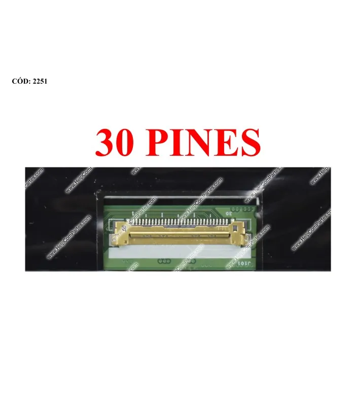 DISPLAY 14.0" 30PIN WLED SLIM WXGA HD (1366X768) MATTE 60HZ EDP VC.D PCBA FLAT SEG. U/D BRACKET/ L23210001