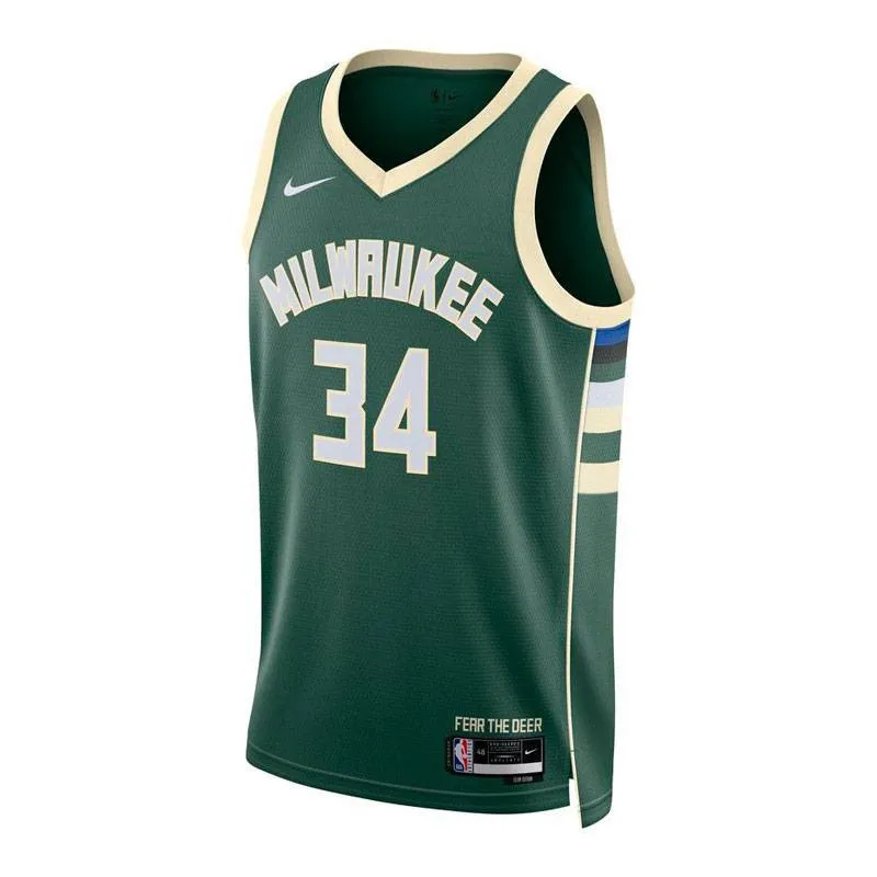 GIANNIS ANTETOKOUNMPO MILWAUKEE BUCKS ICON EDITION SWINGMAN JERSEY (JUNIOR)