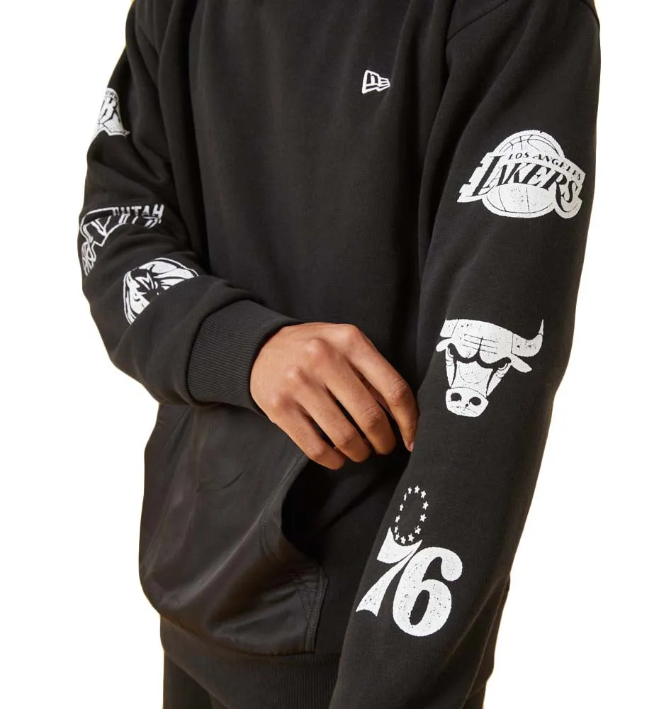 Hoodie Sudadera Capucha Casual_Hombre_NEW ERA Distressed Sleeve Print Hoody