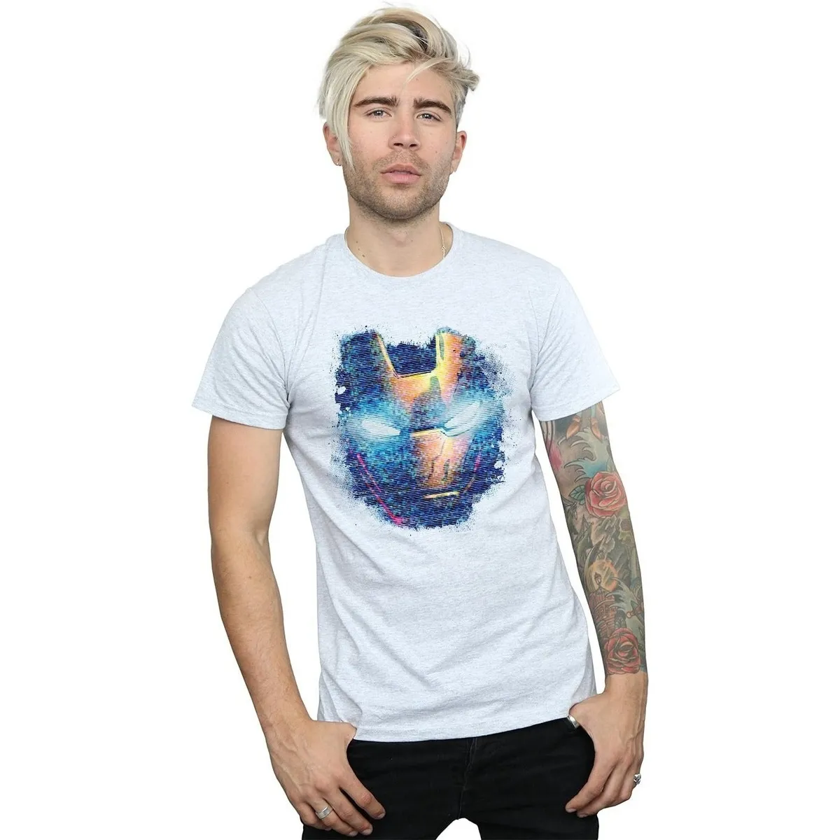 Iron Man Distressed Head