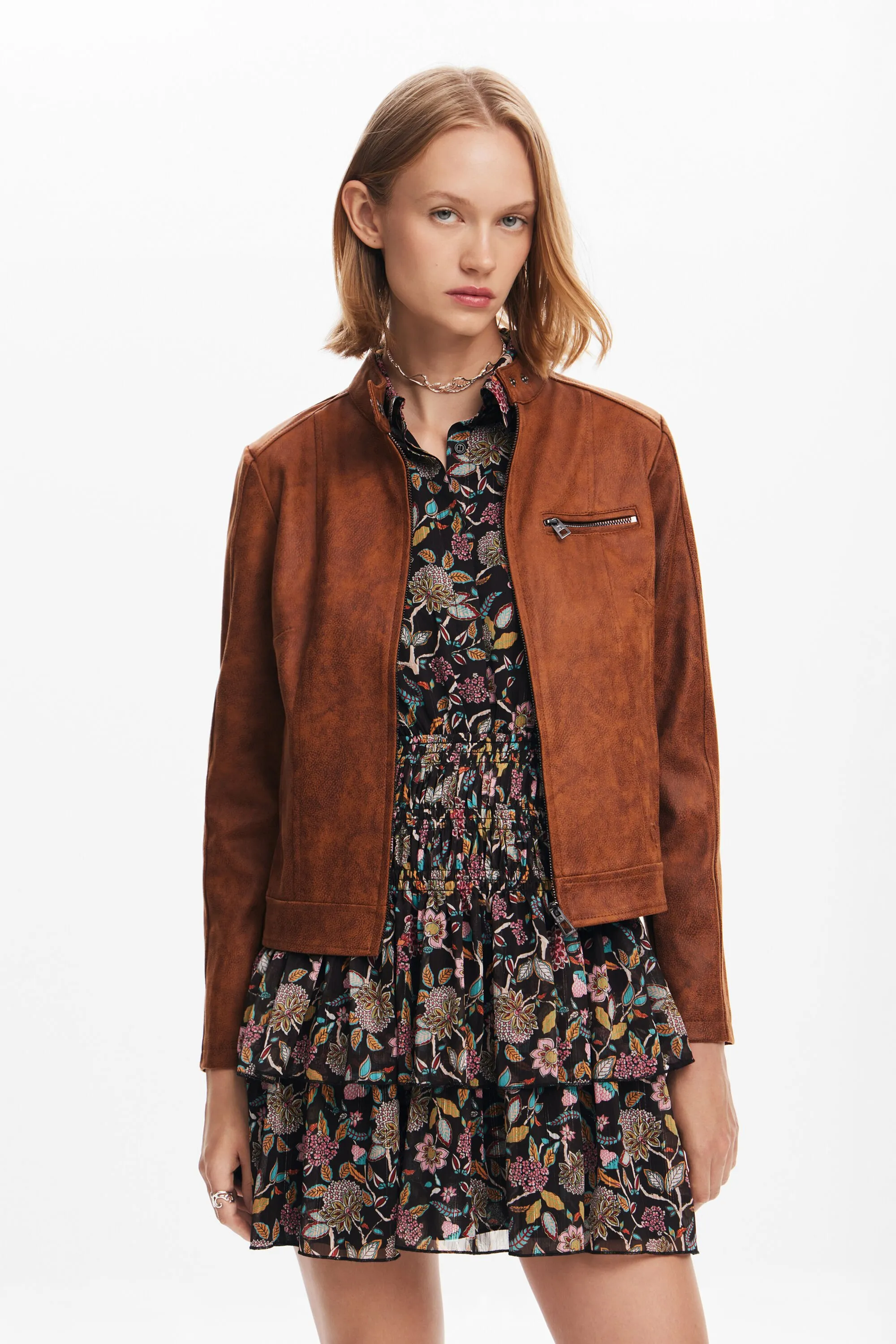 Jaqueta biker regular