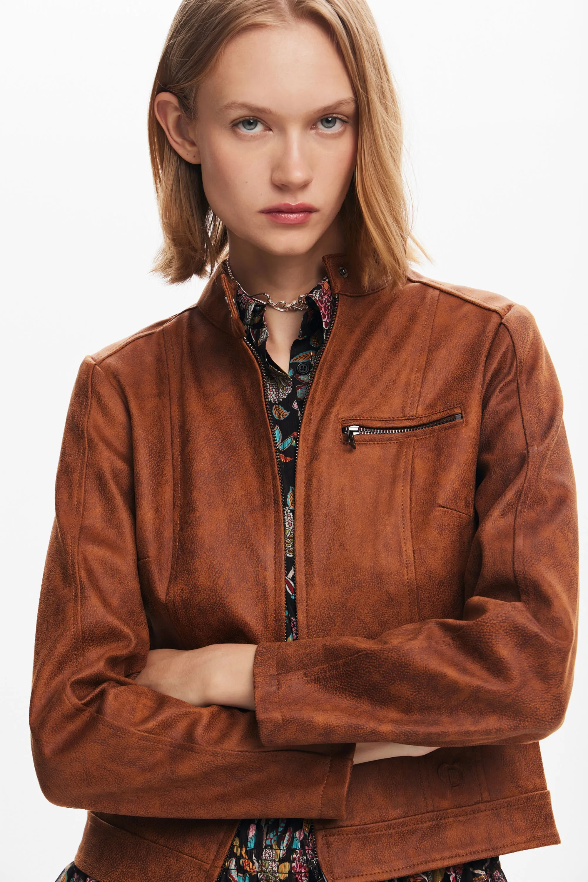 Jaqueta biker regular