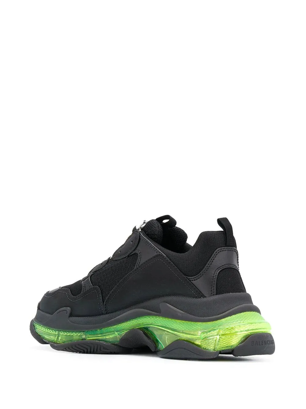 N370O Balenciaga tenis Triple S NEGRO VERDE