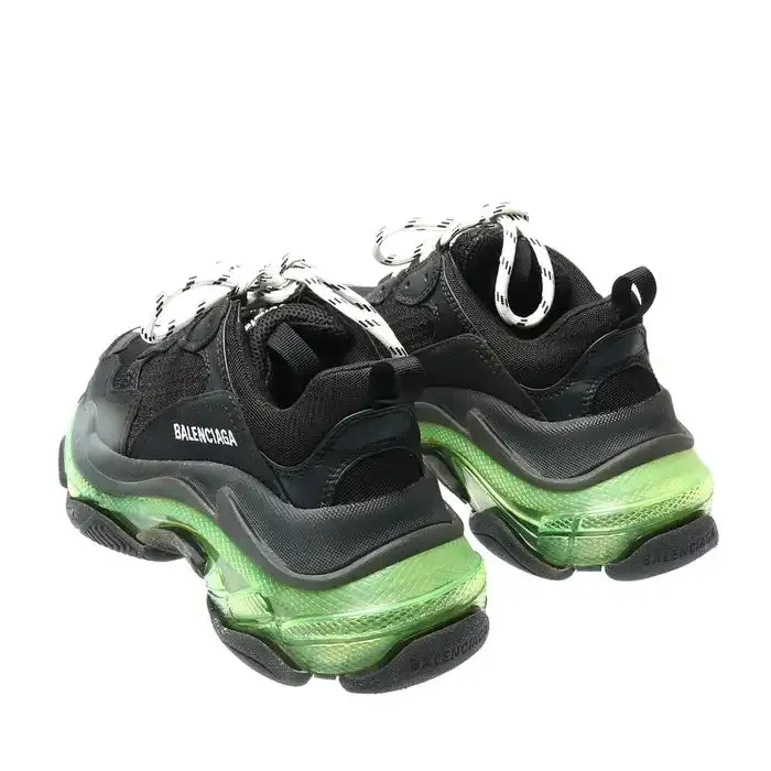 N370O Balenciaga tenis Triple S NEGRO VERDE