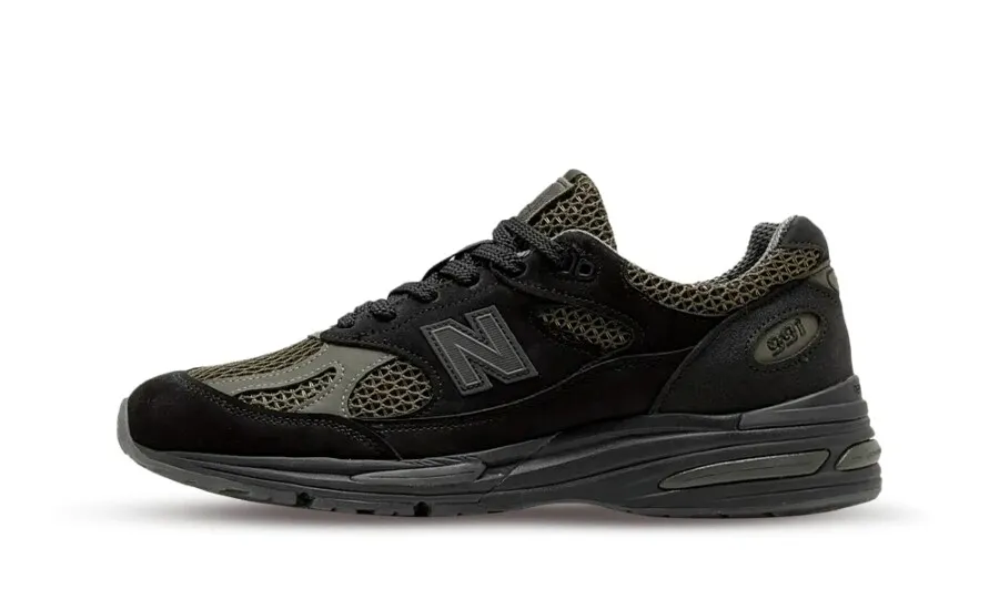 NEW BALANCE 991V2 X STONE ISLAND 'BLACK'  MADE IN UK