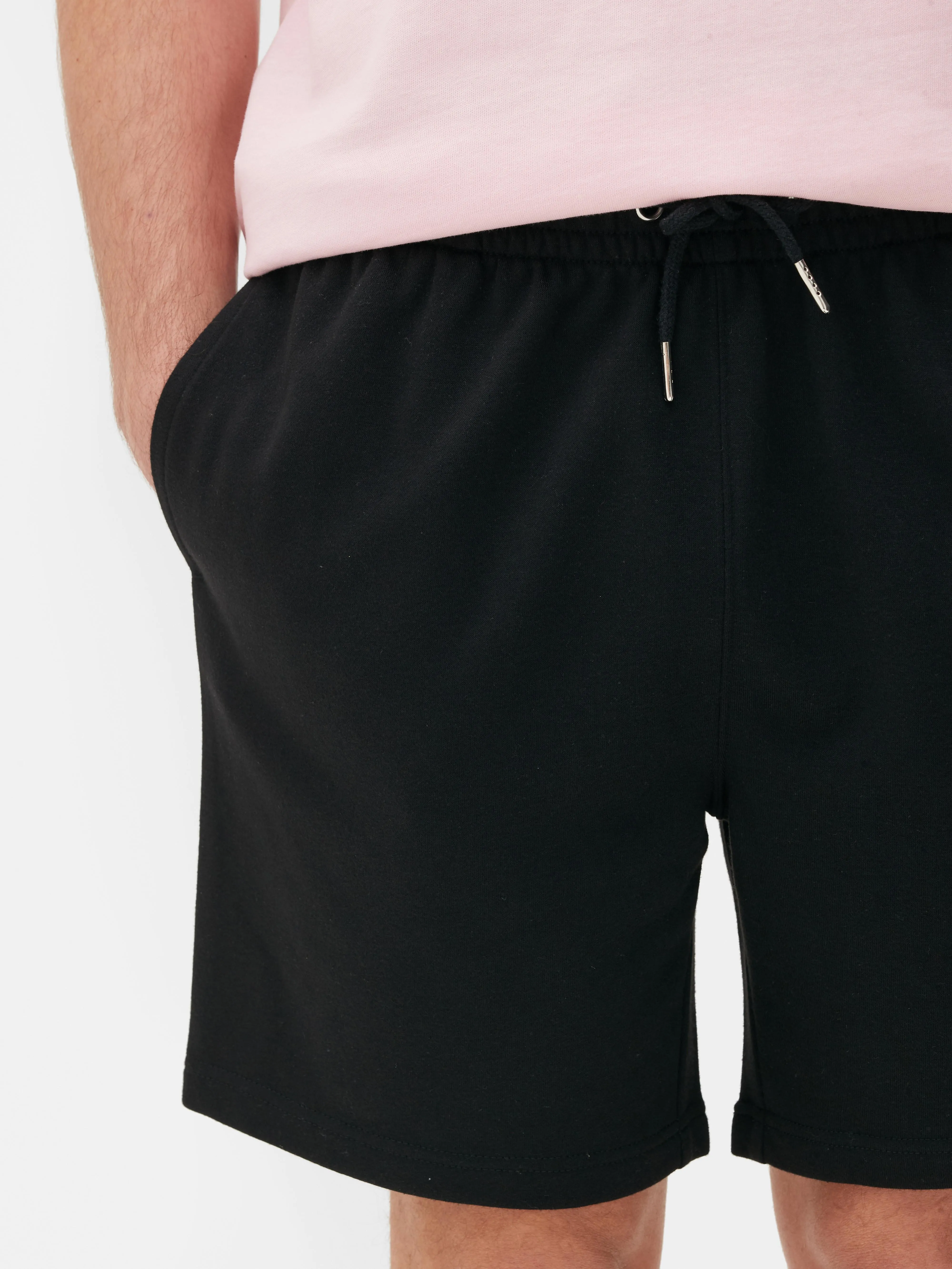 Pantalones cortos de punto con cordón de ajuste