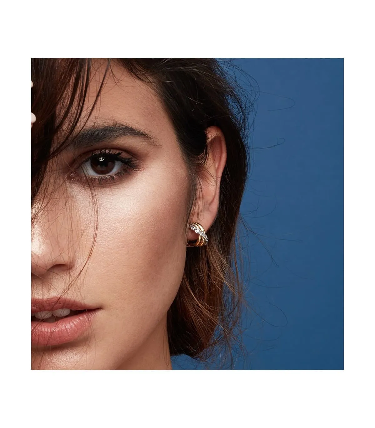 Pendientes de mujer Eleonora Oro Bicolor 18K