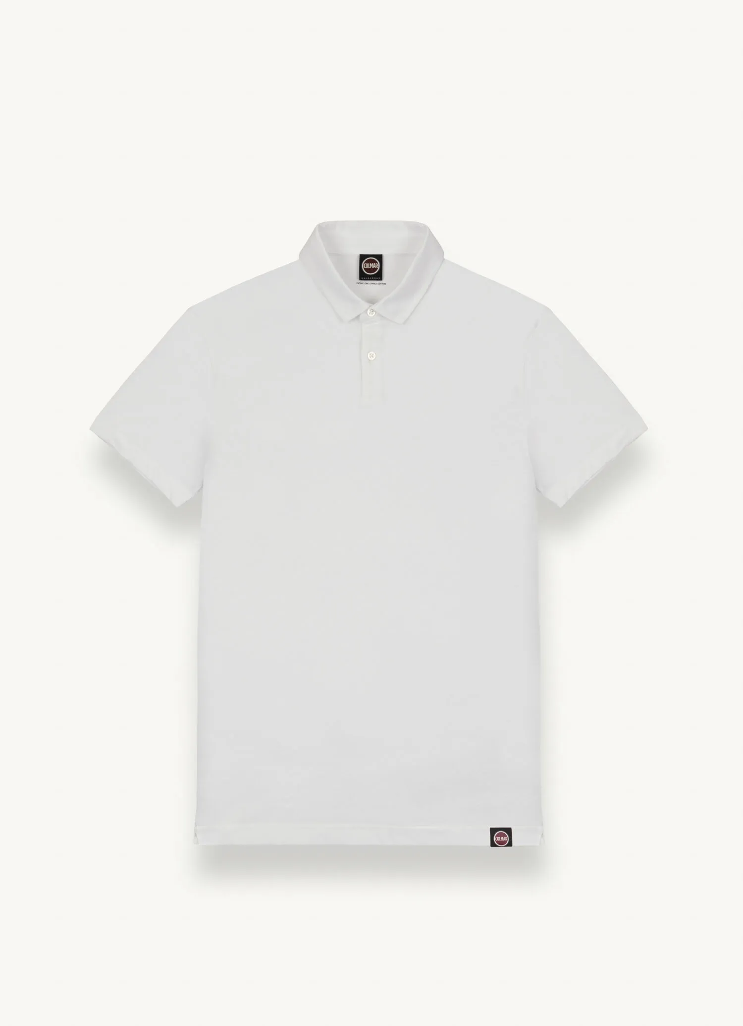 Polo con cuello camisero de algodón compacto