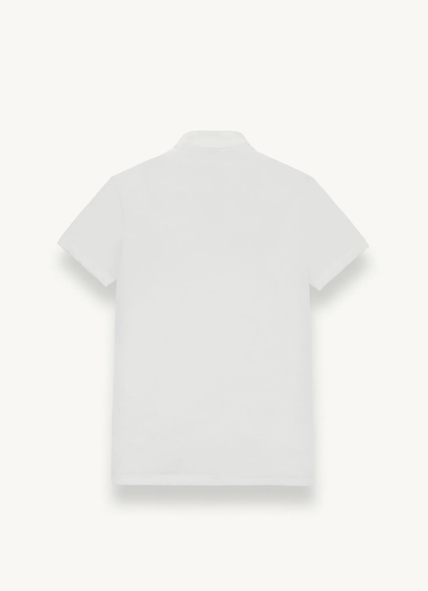 Polo con cuello camisero de algodón compacto