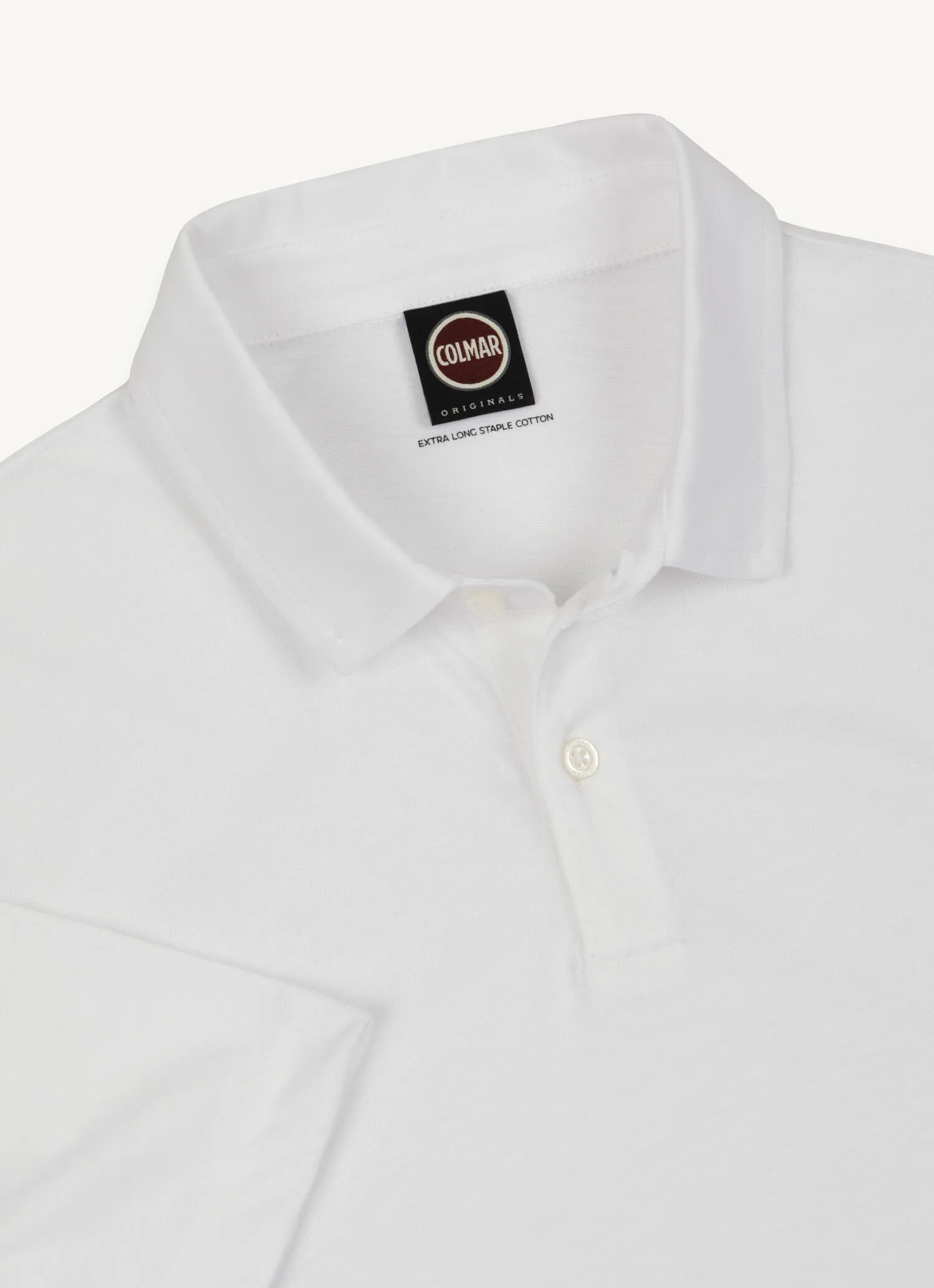 Polo con cuello camisero de algodón compacto