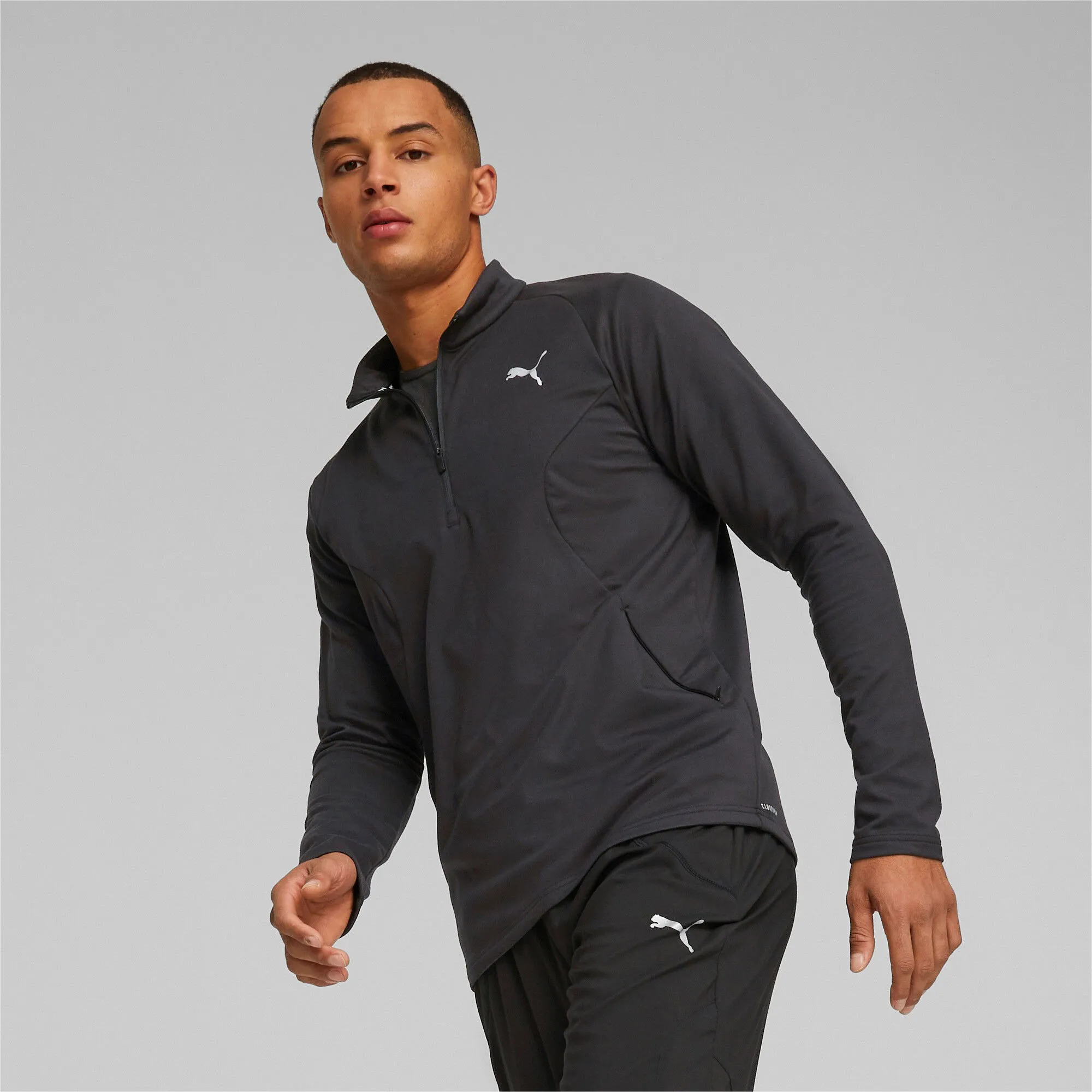PUMA RUN CLOUDSPUN KNIT HALFZIP CAMISETA DE MANGA LARGA HOMBRES