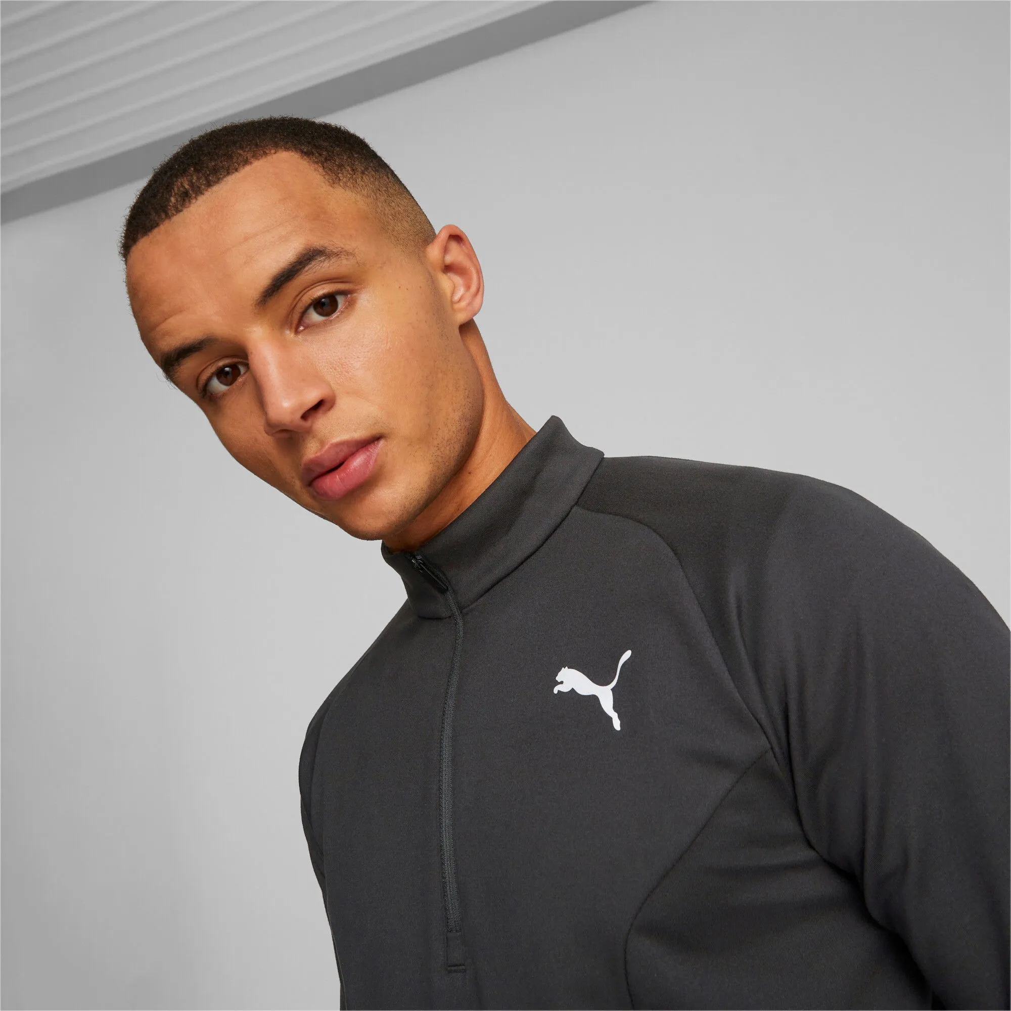 PUMA RUN CLOUDSPUN KNIT HALFZIP CAMISETA DE MANGA LARGA HOMBRES