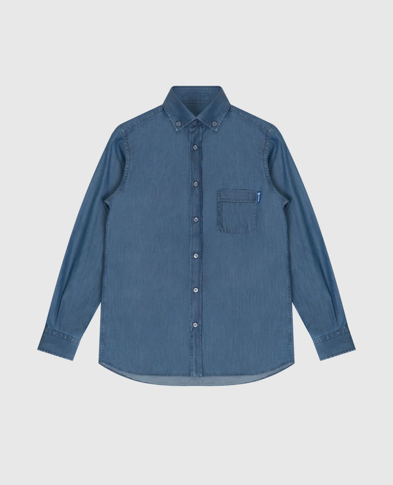 Stefano Ricci Children's blue denim shirt