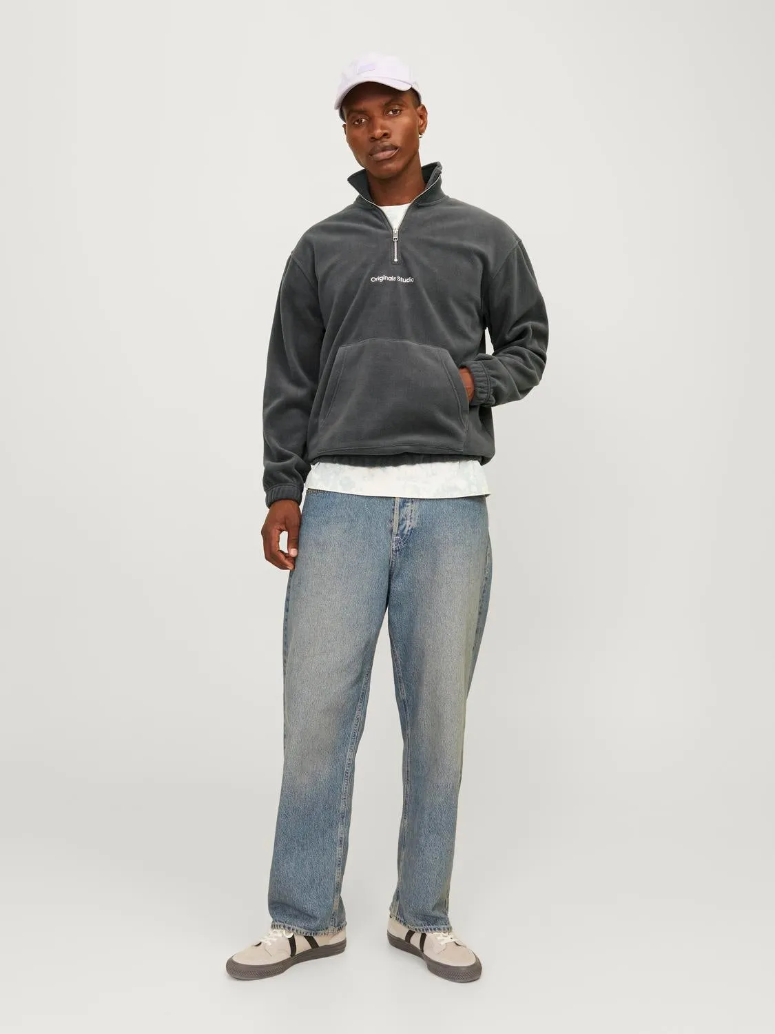 Sudadera de polar Estampado | Gris oscuro | Jack & Jones®