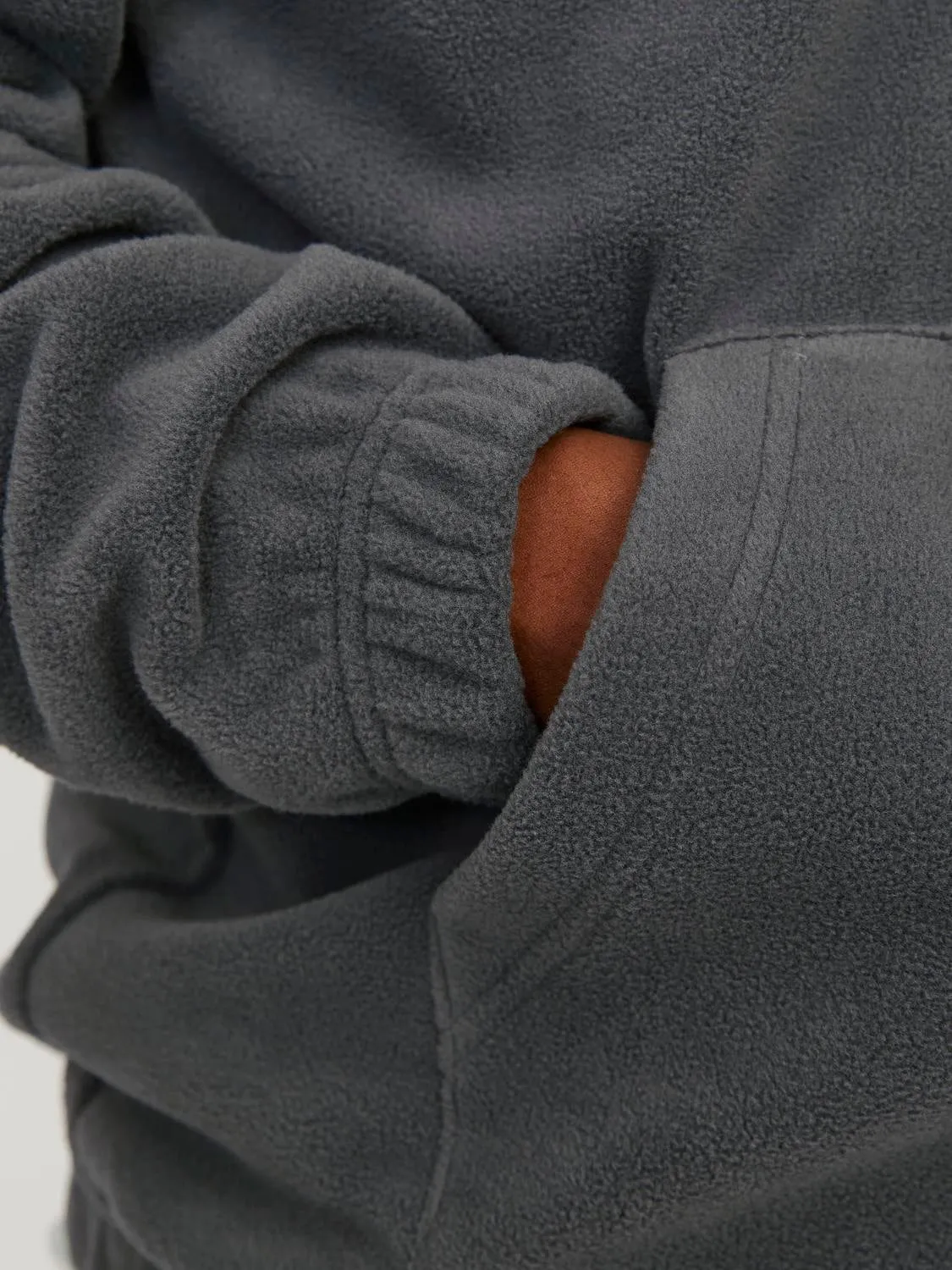 Sudadera de polar Estampado | Gris oscuro | Jack & Jones®