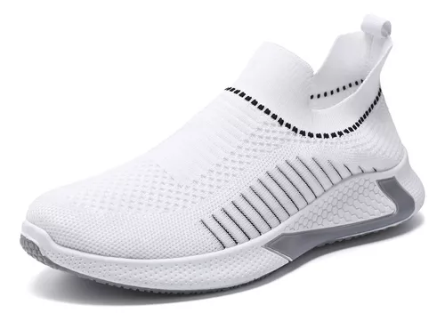 Tenis Clásicos Casuales Elásticos Transpirables Zapatillas De Moda Urbana Para Hombre