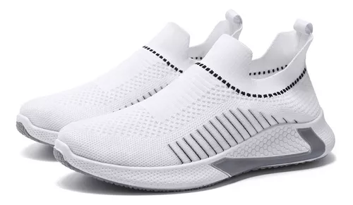 Tenis Clásicos Casuales Elásticos Transpirables Zapatillas De Moda Urbana Para Hombre