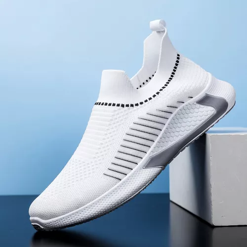 Tenis Clásicos Casuales Elásticos Transpirables Zapatillas De Moda Urbana Para Hombre