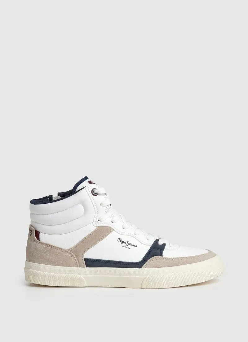 Tenis Pepe Jeans Hombre Kenton Masterboot M Color Blanco