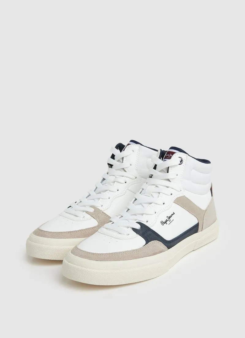 Tenis Pepe Jeans Hombre Kenton Masterboot M Color Blanco